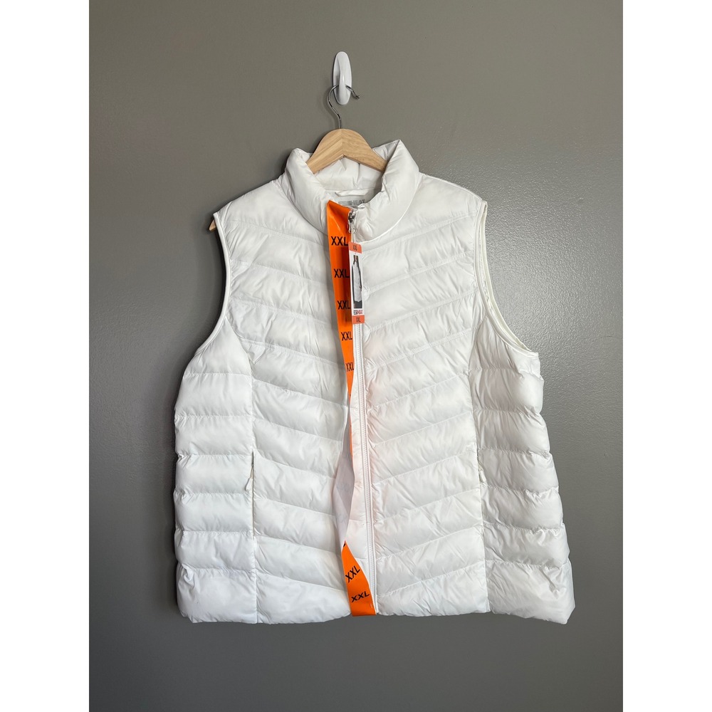 32 Degrees Heat white quilted puffer vest lightweight size XXL women's outdoor